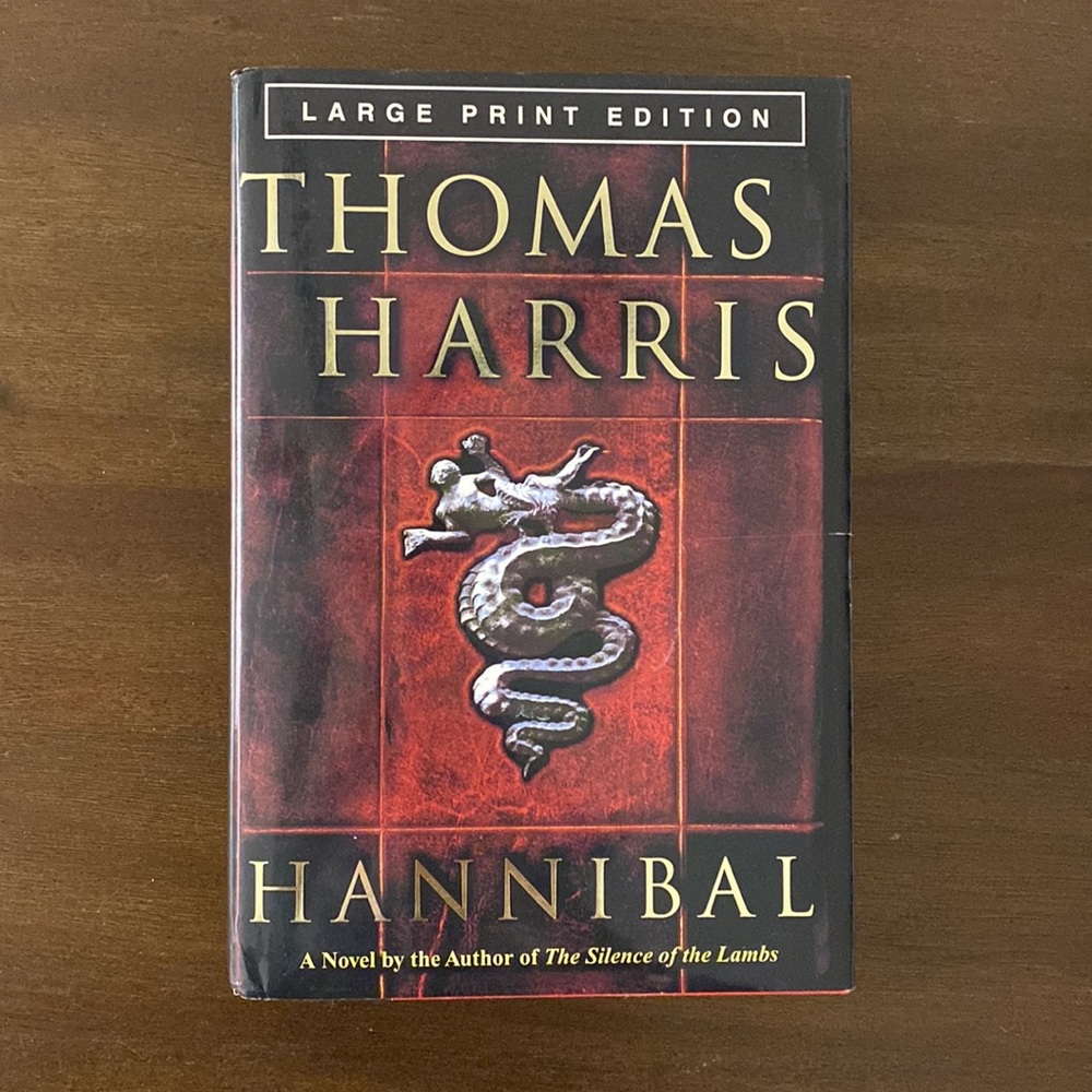 Hannibal by Thomas Harris (hardcover) Large Print Edition